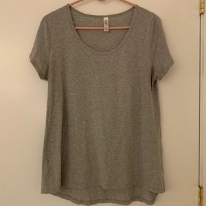 LuLaRoe Grey Perfect T Scoop Neck